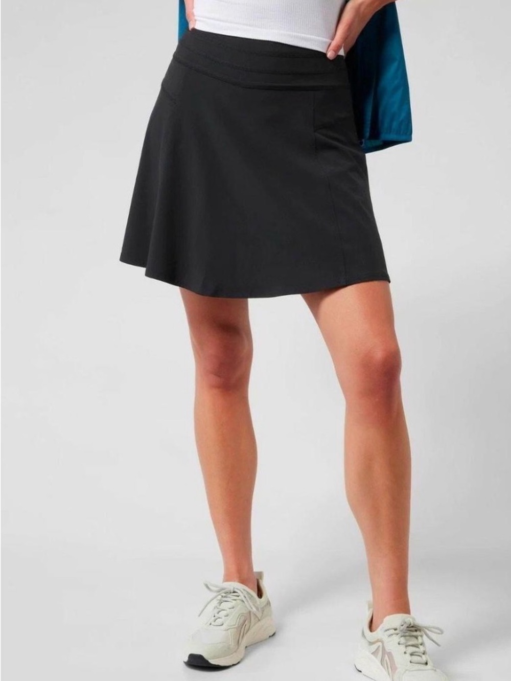 Athleta Black A-Line Active Skort